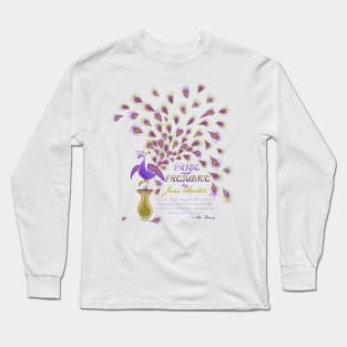 Paisley Peacock Pride and Prejudice: Royal Long Sleeve T-Shirt